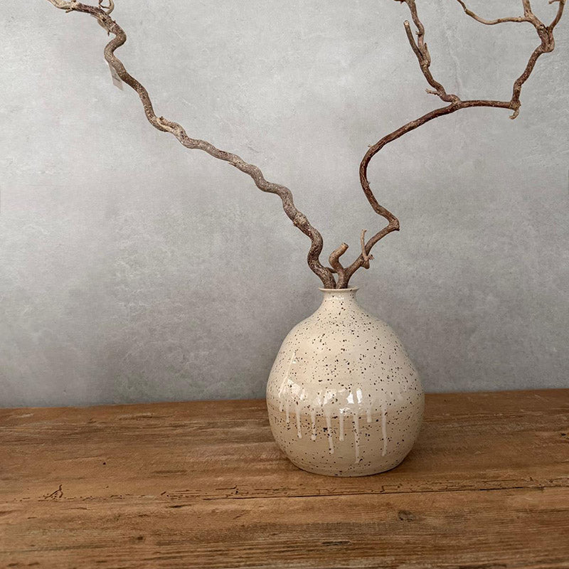 BOHEMIAN White Ballonvase II, Keramikvase - FRANZARTKERAMIK