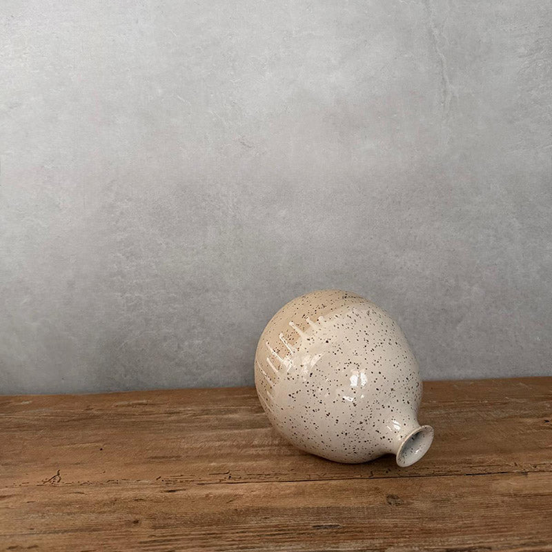 BOHEMIAN White Ballonvase II, Keramikvase - FRANZARTKERAMIK