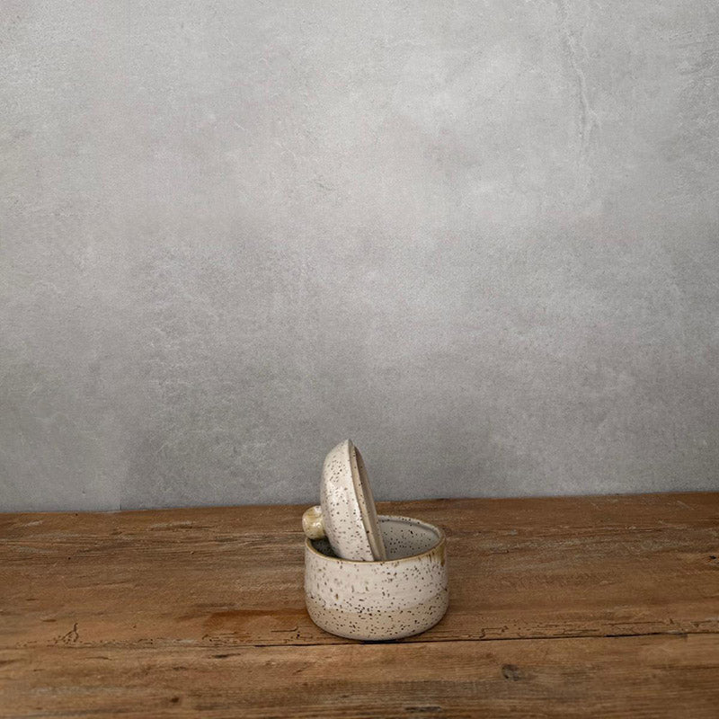BOHEMIAN White Dose klein Zuckerdose - FRANZARTKERAMIK