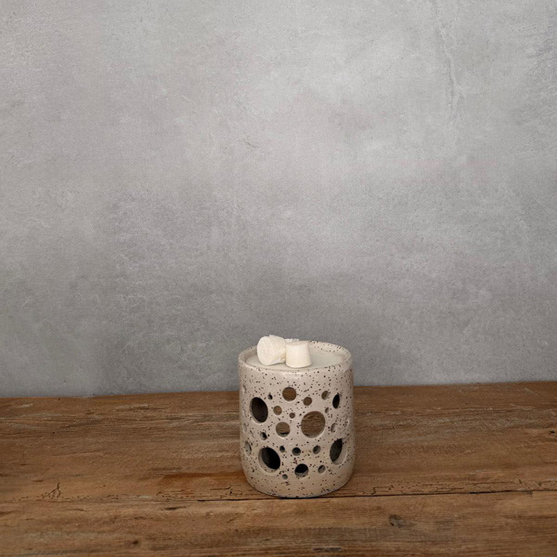 Aromalampe mit Lichtspiel Keramik - FRANZARTKERAMIK