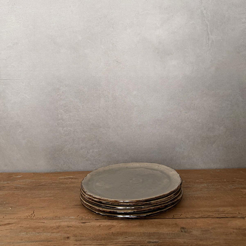 BOHEMIAN Grey Dessertteller - FRANZARTKERAMIK