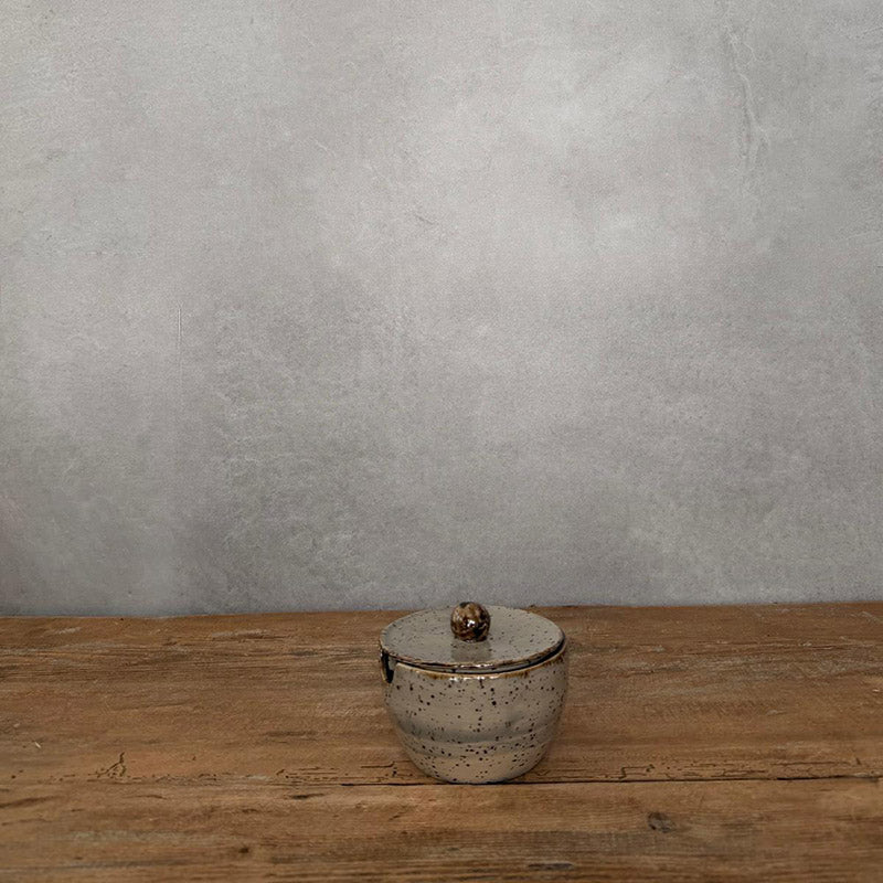 BOHEMIAN Grey Zuckerdose - FRANZARTKERAMIK