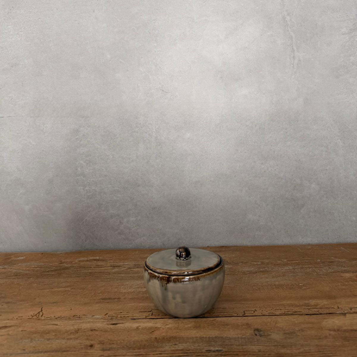 BOHEMIAN Grey Zuckerdose mit Deckel