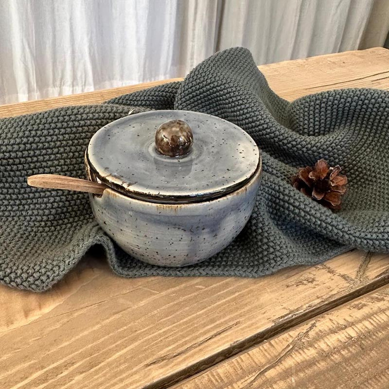 BOHEMIAN Blue Zuckerdose - FRANZARTKERAMIK
