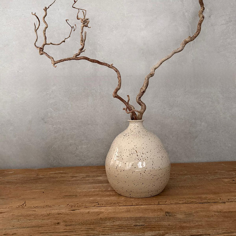BOHEMIAN White Ballonvase II, Keramikvase - FRANZARTKERAMIK