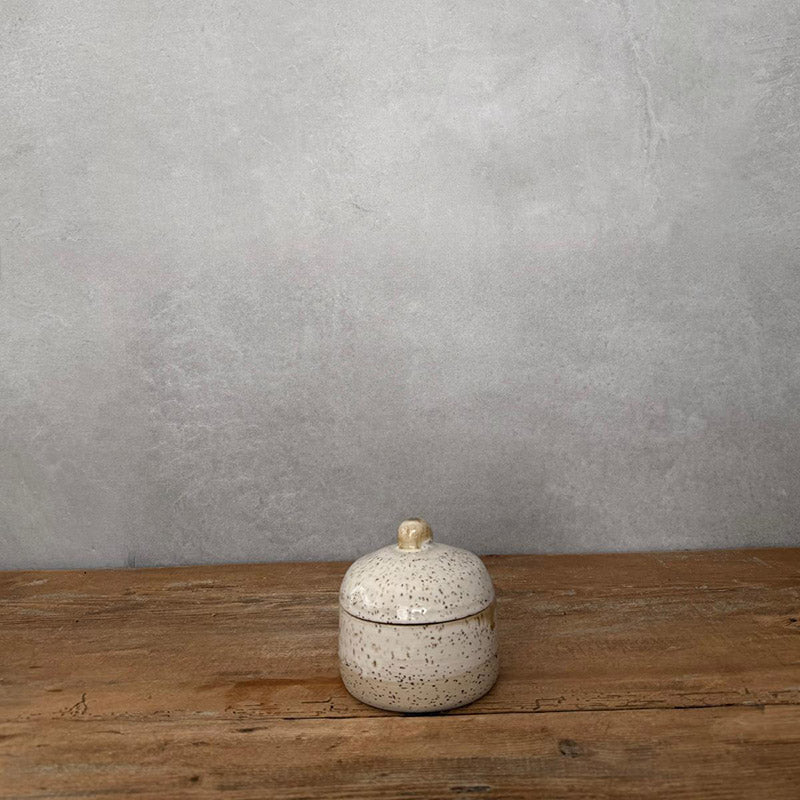 BOHEMIAN White Dose klein Zuckerdose - FRANZARTKERAMIK