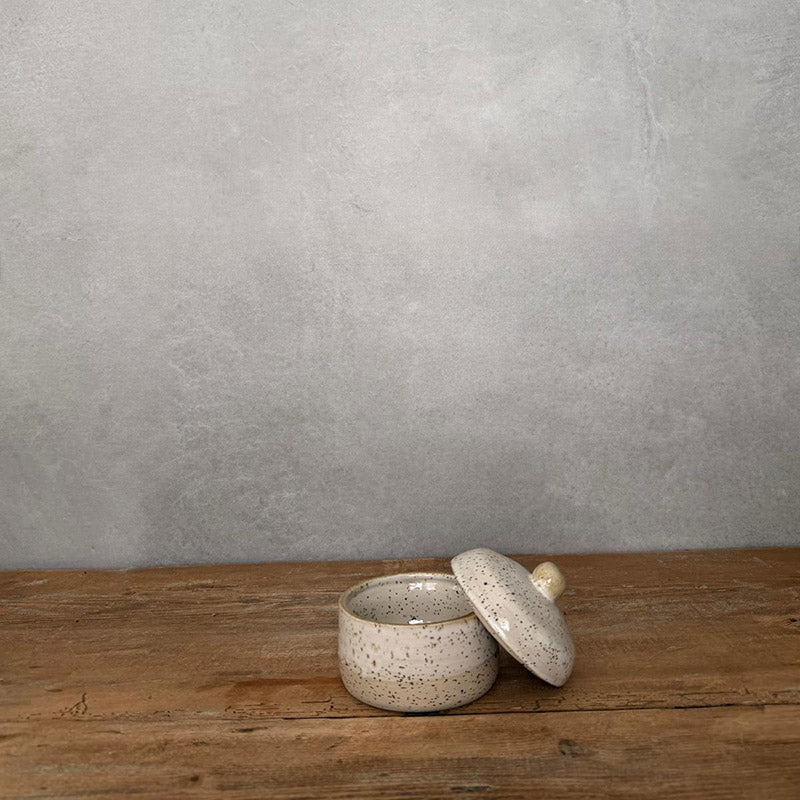 BOHEMIAN White Dose klein Zuckerdose - FRANZARTKERAMIK