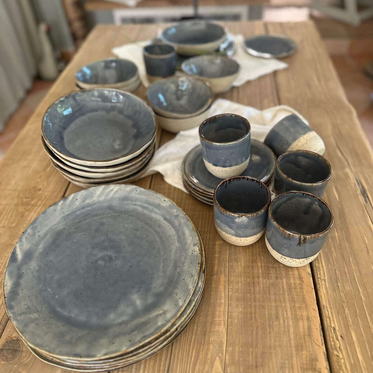 BOHEMIAN Blue Geschirrset  für 6 Personen, blau - FRANZARTKERAMIK