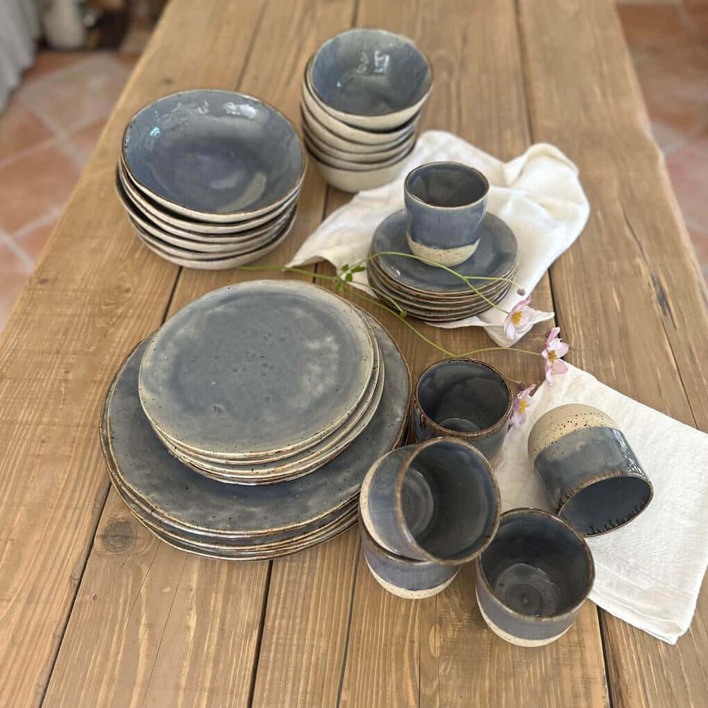 BOHEMIAN Blue Geschirrset  für 6 Personen, blau - FRANZARTKERAMIK