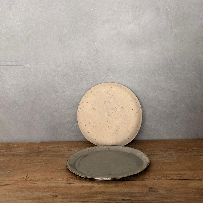 BOHEMIAN Grey Dessertteller - FRANZARTKERAMIK