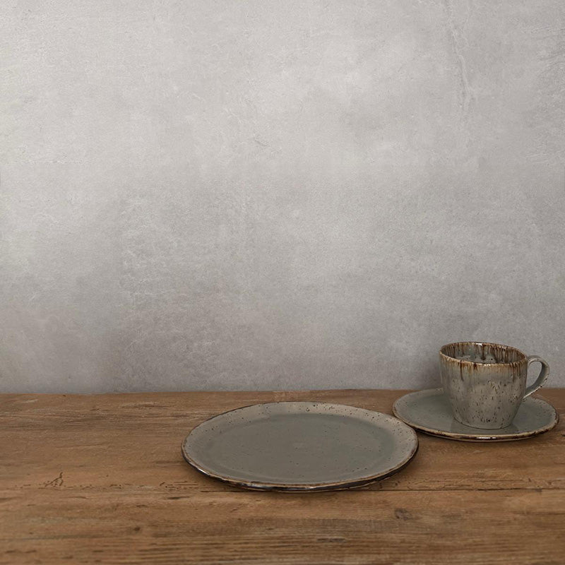 BOHEMIAN Grey Dessertteller - FRANZARTKERAMIK