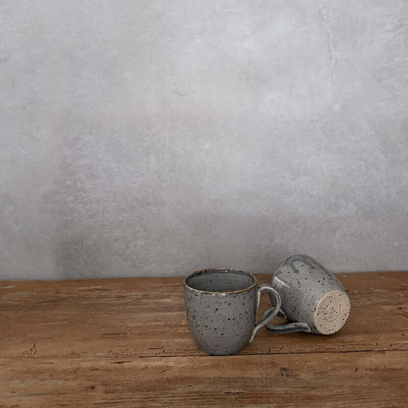 Handgemachte Kaffeetassen BOHEMIAN Blue von FRANZARTKERAMIK, lebendige Glasur und einzigartiges Design