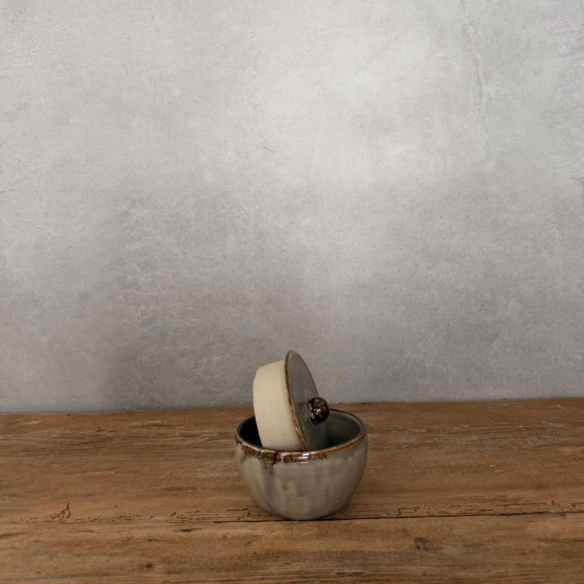 BOHEMIAN Grey Zuckerdose mit Deckel