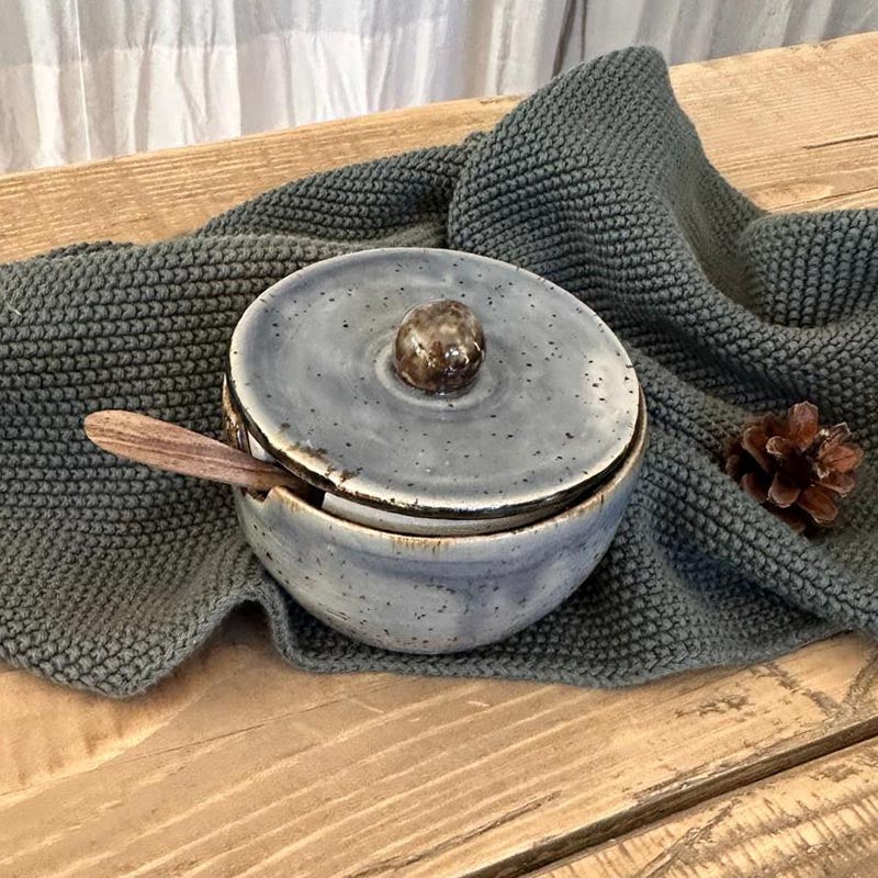 BOHEMIAN Blue Zuckerdose - FRANZARTKERAMIK